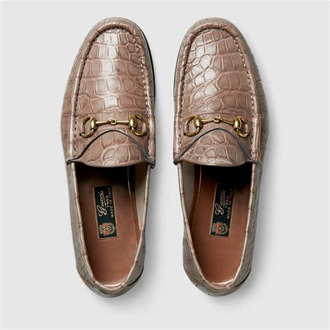 gucci crocodile mens dress loafers|men's gucci loafers outlet.